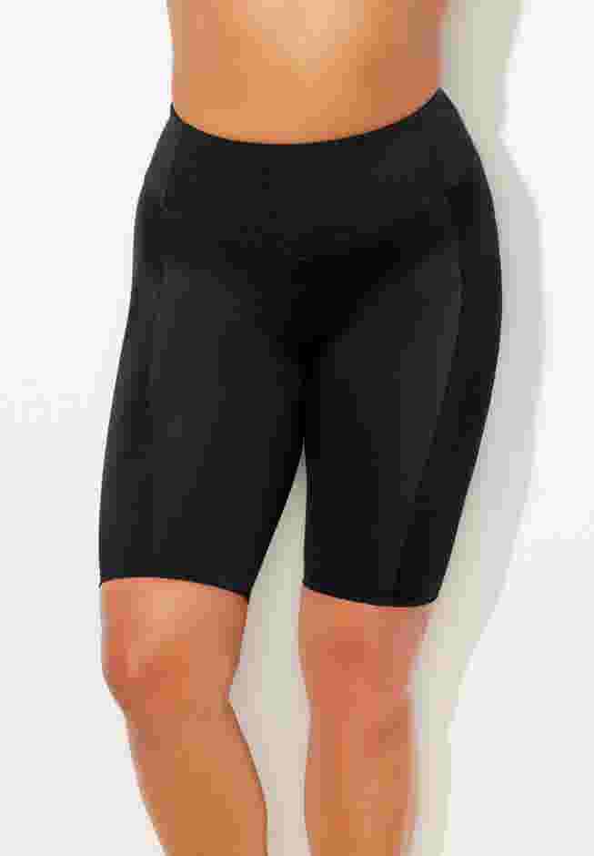 8" Shimmer Color Block High Waist Swim Bike Short image number 3