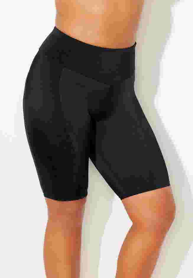 8" Shimmer Color Block High Waist Swim Bike Short image number 0