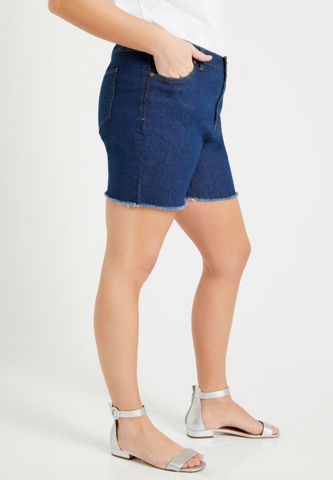 Raw Hem June Fit Denim Shorts image number 2