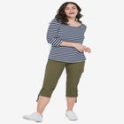 Three-Quarter Sleeve Scoop Neck Tee image number null