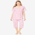 2-Piece Pintuck Tee and Capri Sleep Set image number null