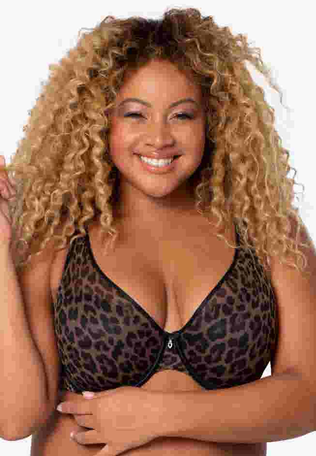 Sheer Mesh Plunge T-shirt Bra image number 0