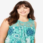 Crochet Gauze Sleeveless Lounger image number null