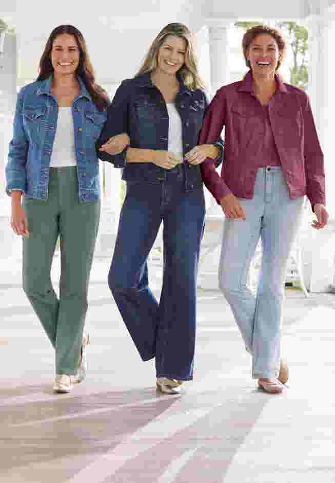 Stretch Denim Jean Jacket image number 6