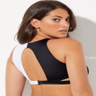 Hollywood Colorblock Wrap Bikini Top image number null