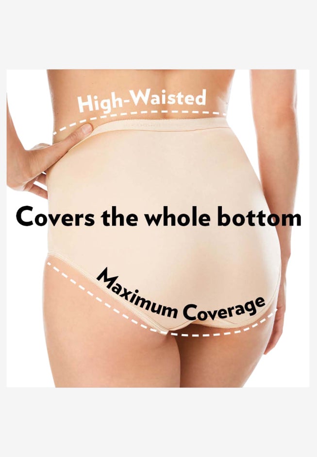 5-Pack Tag-free Full Coverage Cotton Brief image number 1