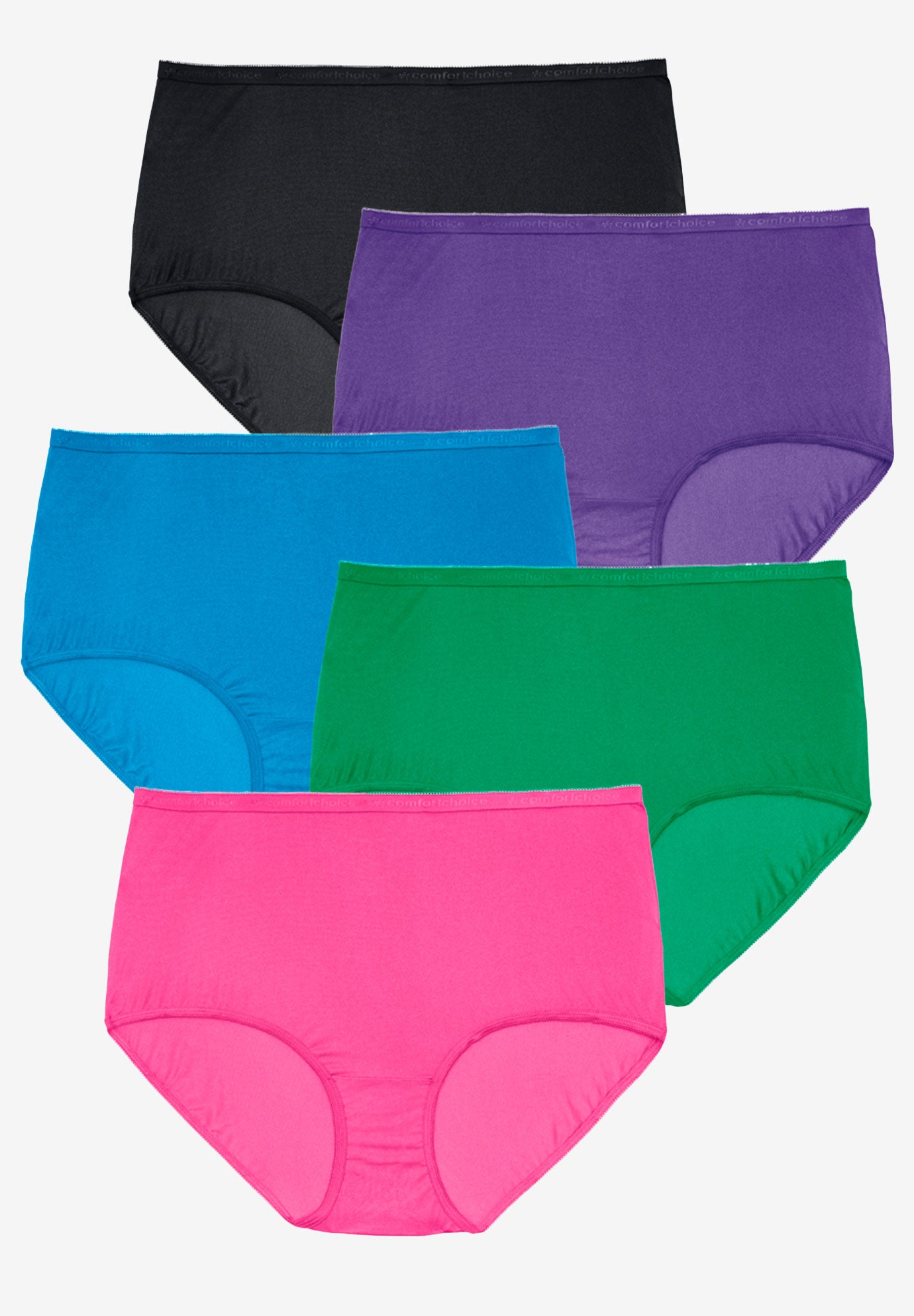 5-Pack Tag-free Full Coverage Cotton Brief image number 0