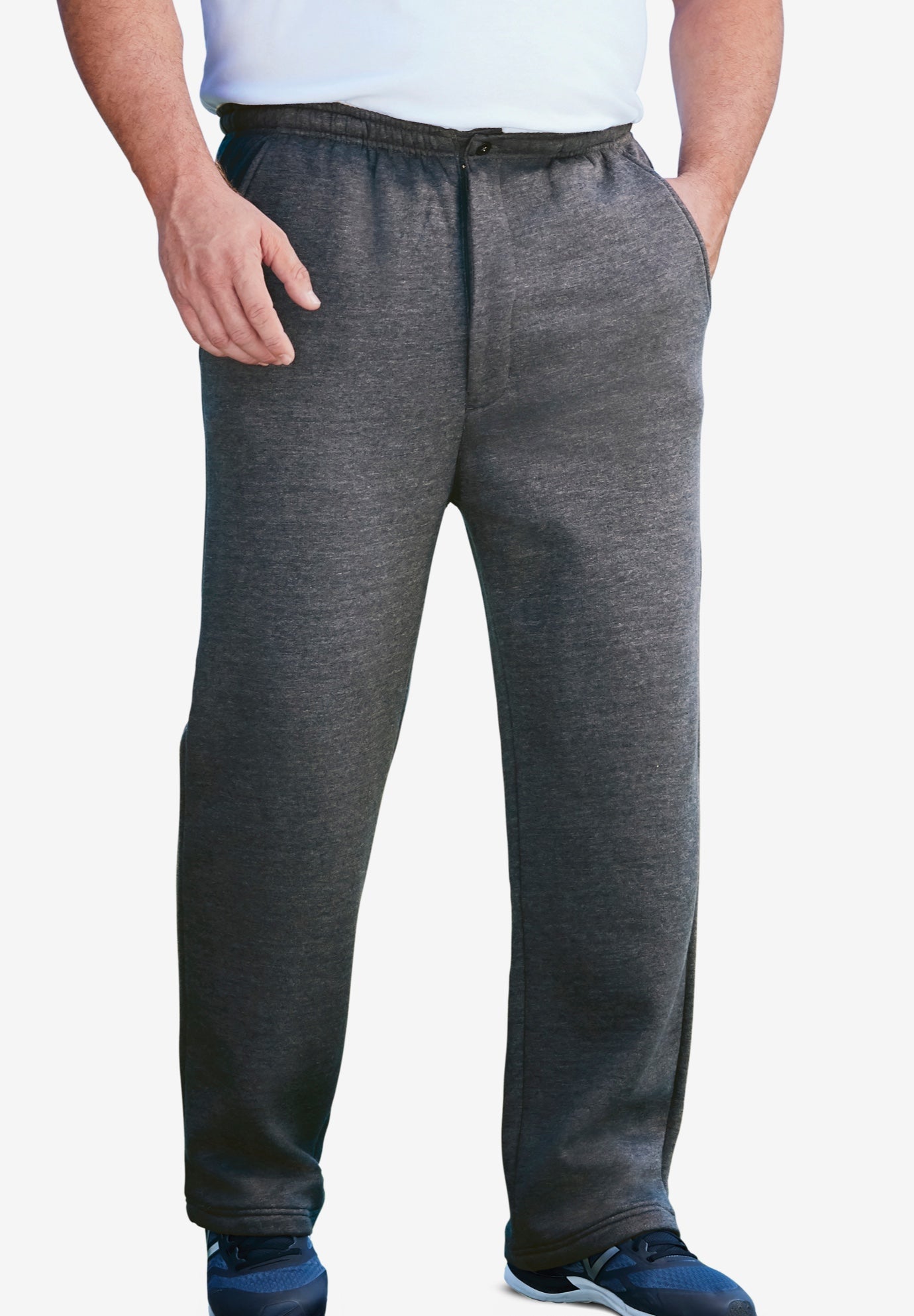 Fleece Zip Fly Sweatpants image number 0