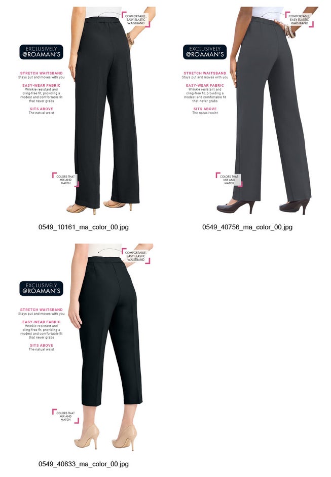 Plus Size Wide Leg Bend Over&reg; Pant image number 6