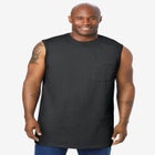 Shrink-Less Longer-Length Lightweight Muscle Pocket Tee image number null
