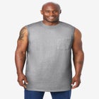 Shrink-Less Longer-Length Lightweight Muscle Pocket Tee image number null