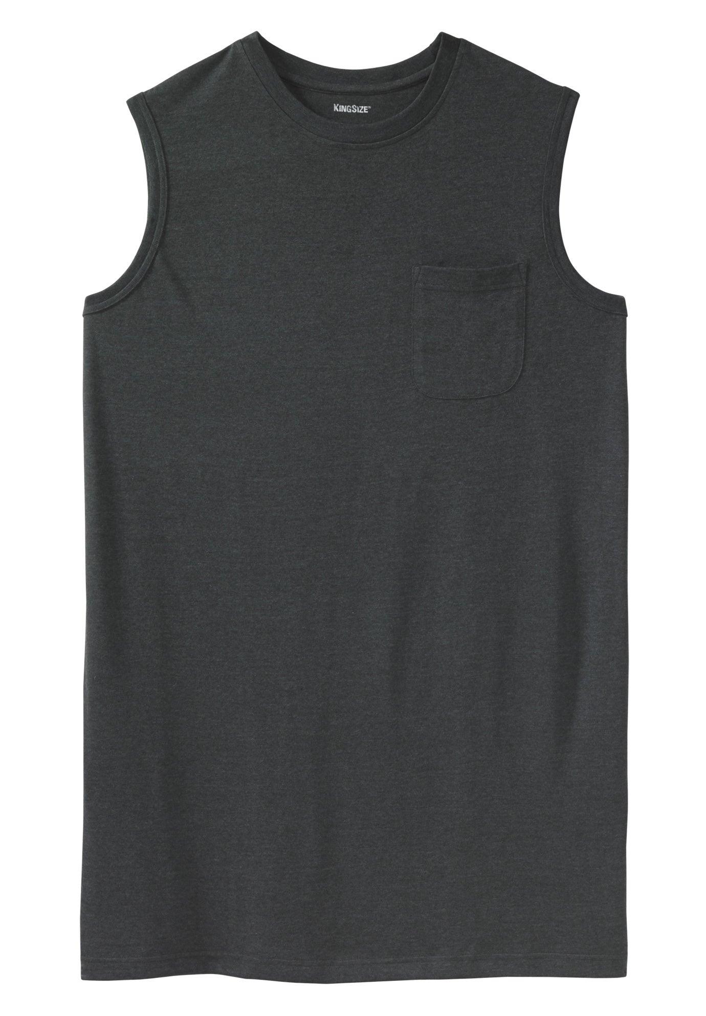 Shrink-Less Longer-Length Lightweight Muscle Pocket Tee image number 0