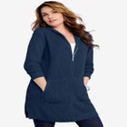 Waffle Mega Length Zip Hoodie image number null