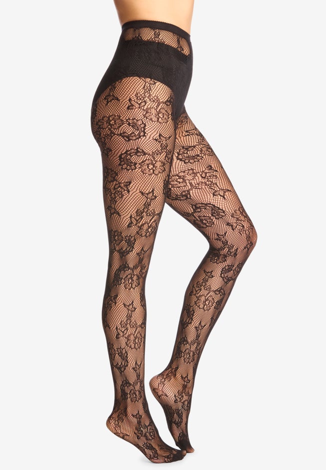 Textured Pattern Tights image number 4