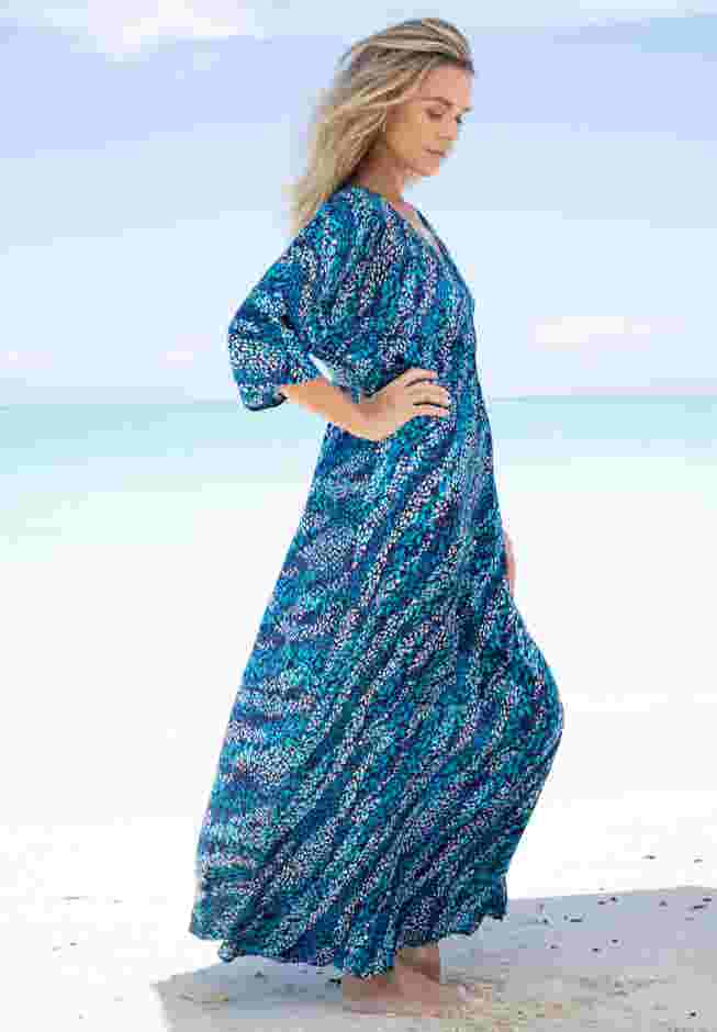 Faux-Wrap Swim Cover Up image number 2