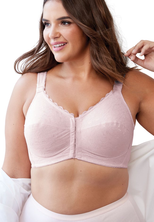 Front Close Wireless Posture Bra image number 5