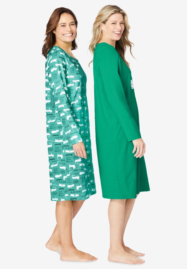 2-Pack Long-Sleeve Sleepshirt image number 2