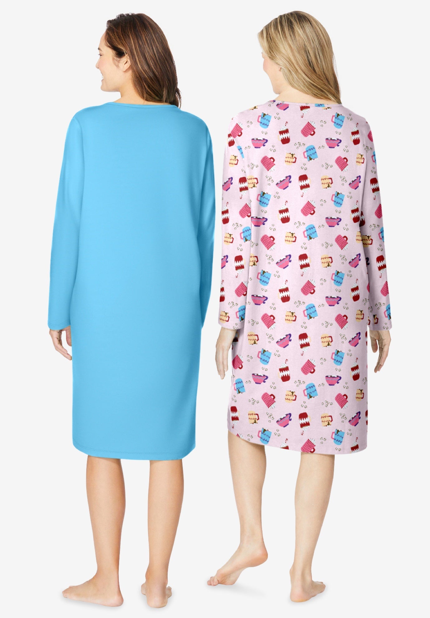 2-Pack Long-Sleeve Sleepshirt image number 1