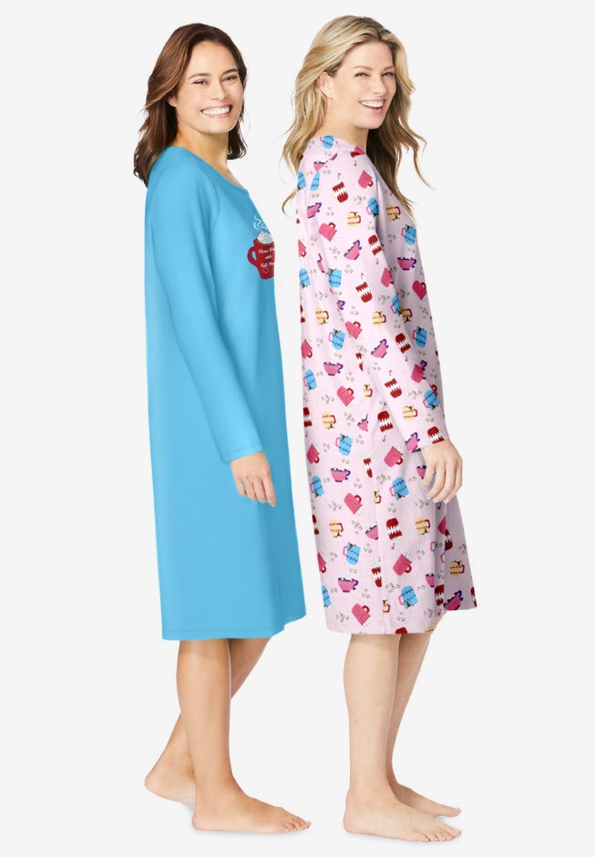 2-Pack Long-Sleeve Sleepshirt image number 2