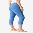 Plus Size Classic Stretch Capri Jean image number null