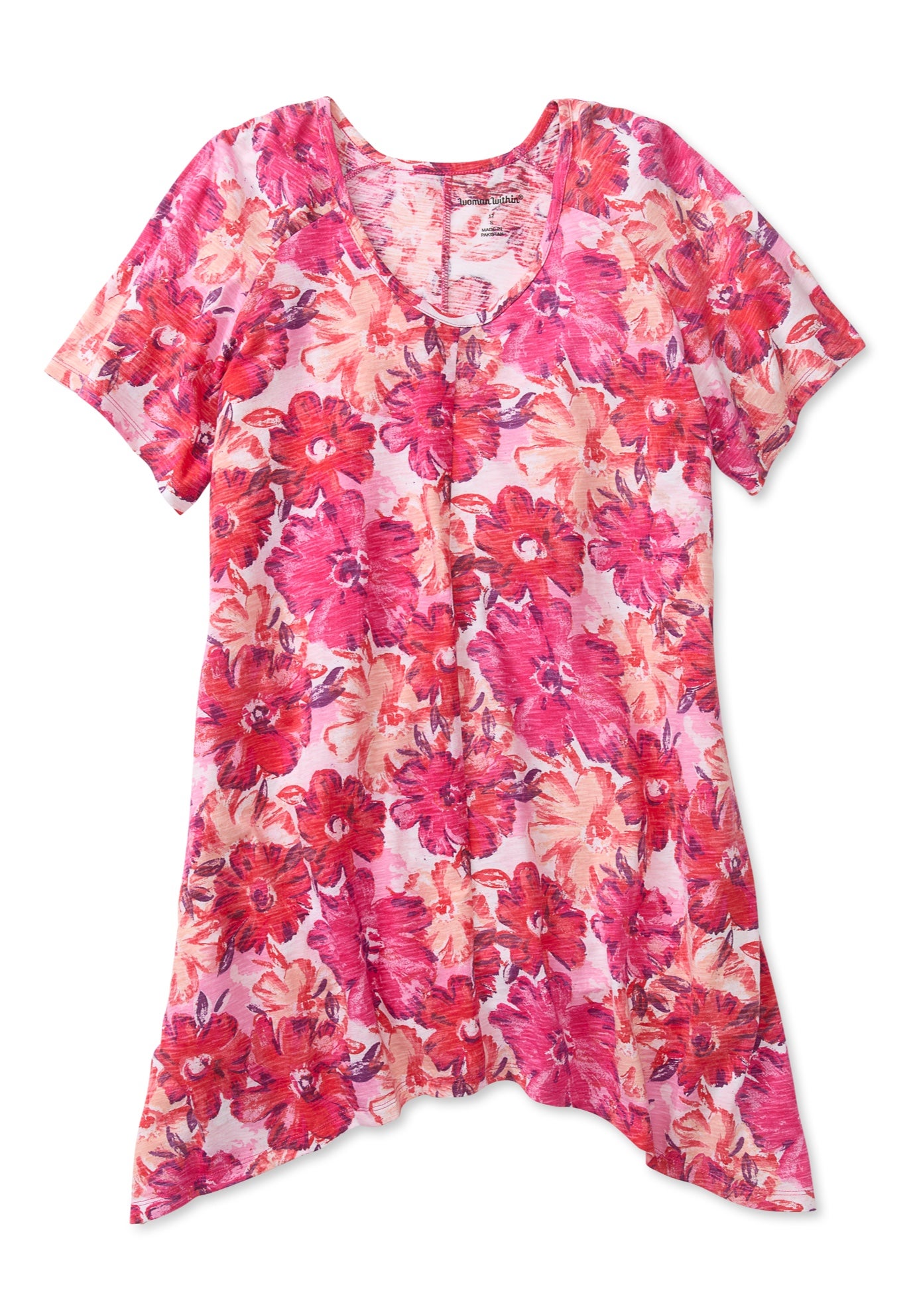 Textured Pointed Hem Tunic image number 2