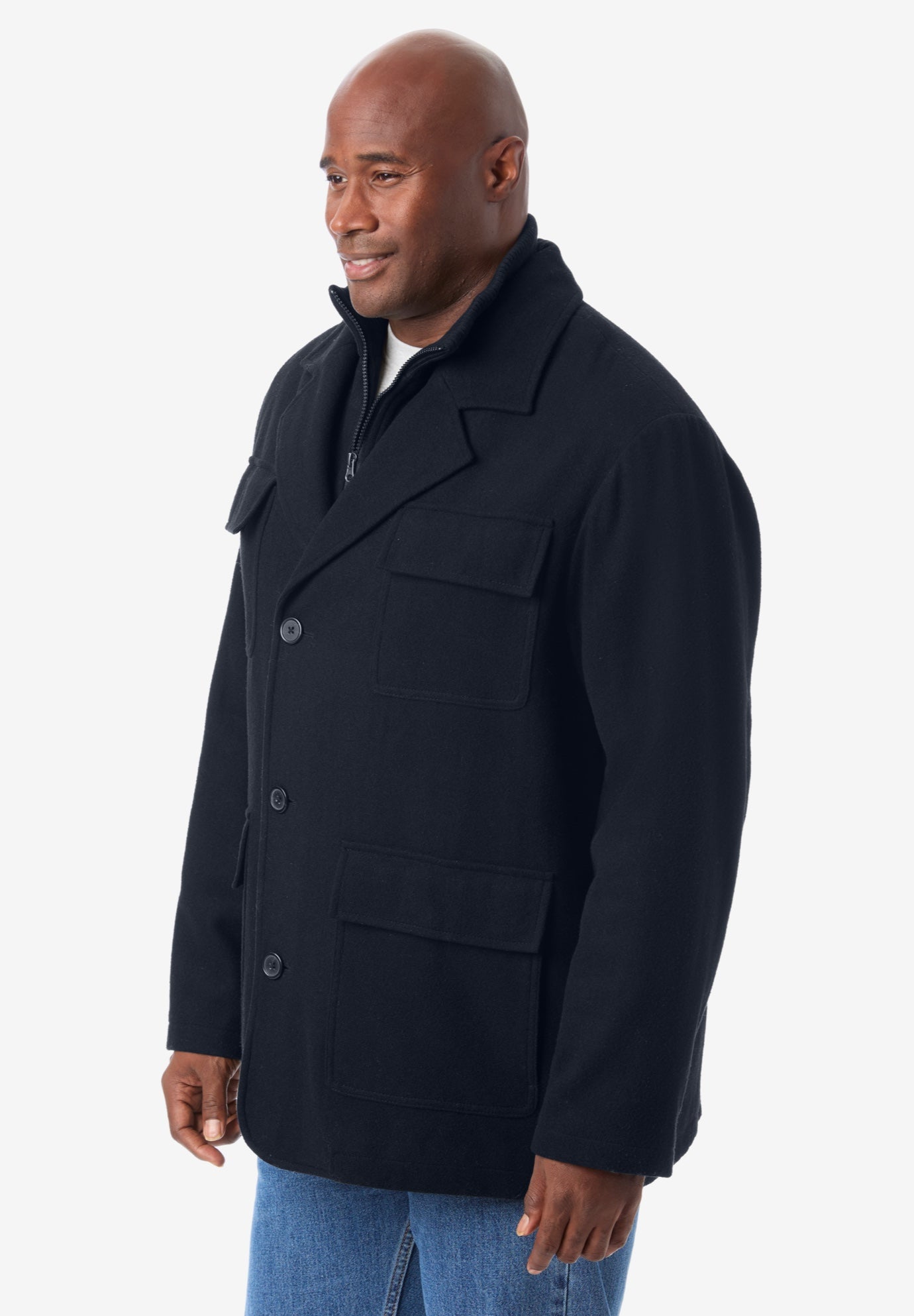 Multi-pocket Wool Inset Jacket image number 2