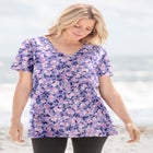 Perfect Printed Short-Sleeve V-Neck Tee image number 4