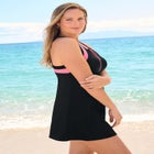 High Neck Racerback 2-Piece Swimdress image number null