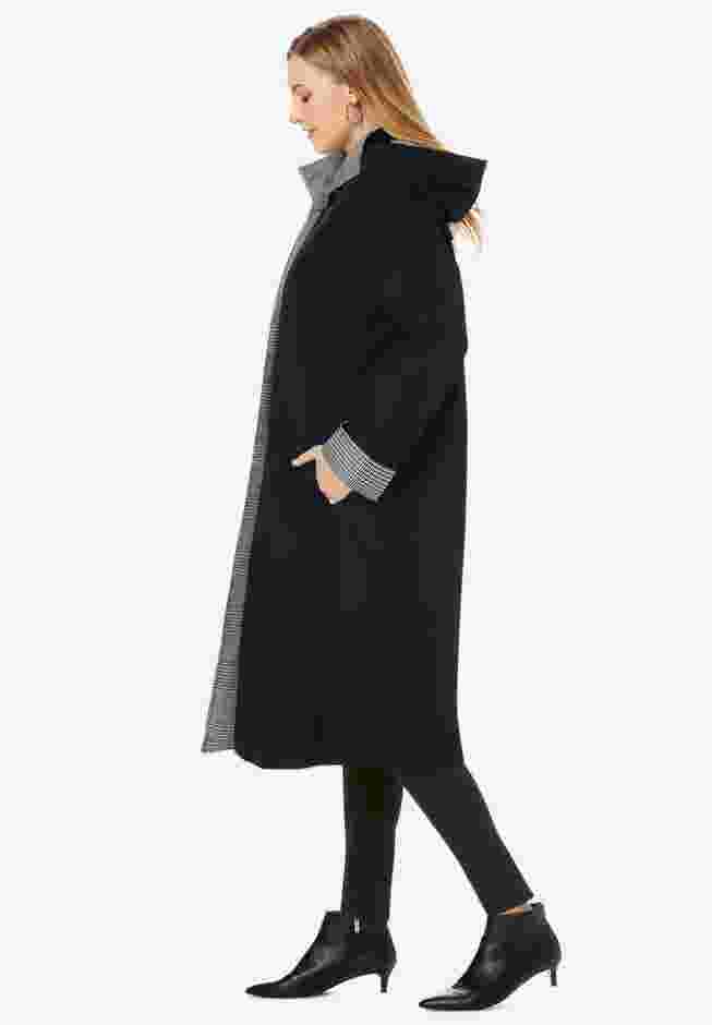 Contrast Hood Raincoat image number 4