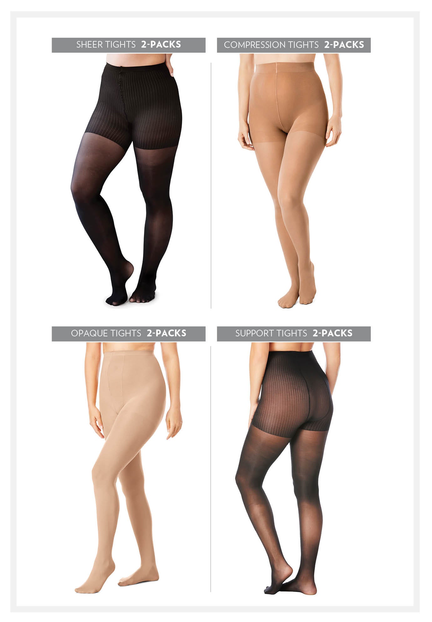 2-Pack Opaque Tights image number 6
