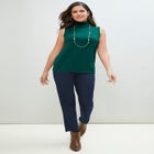 Carefree Cashmere Sleeveless Turtleneck Shell image number null