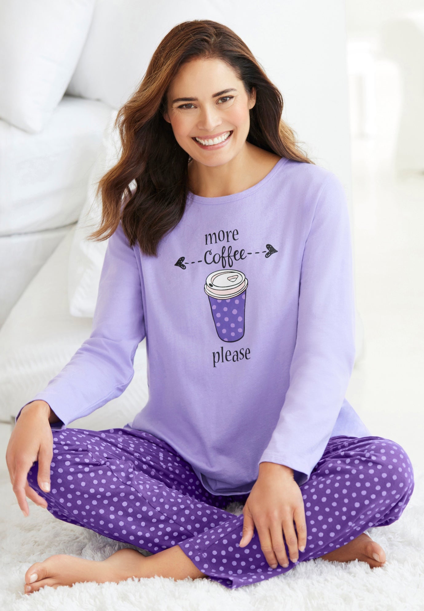 Long Sleeve Knit PJ Set image number 7
