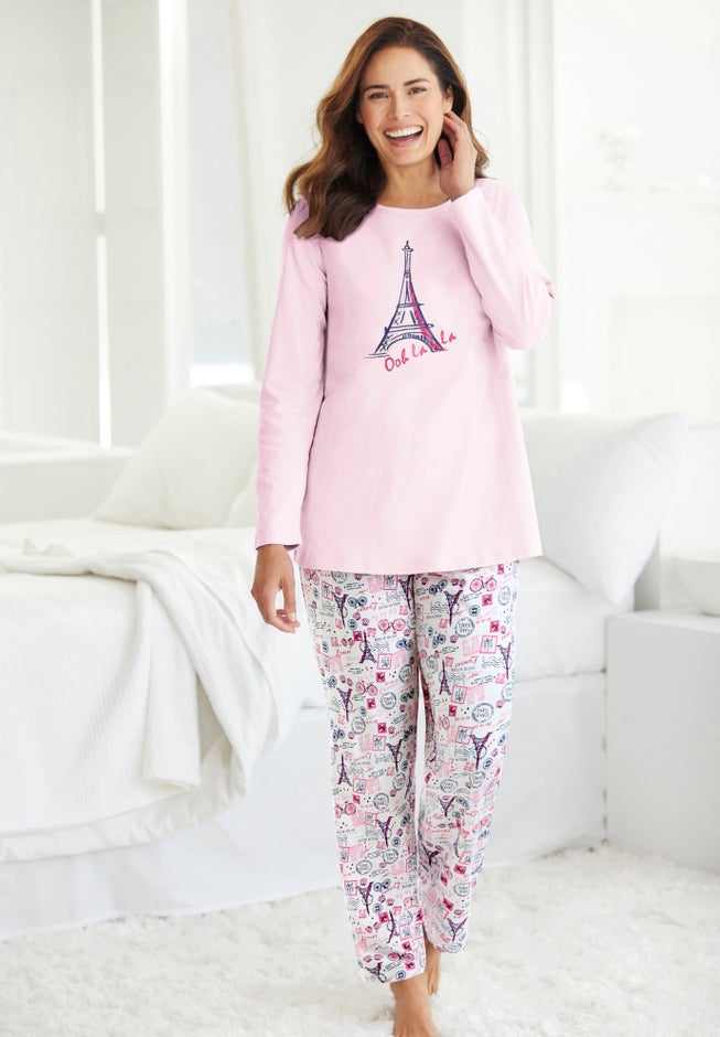 Long Sleeve Knit PJ Set image number 9