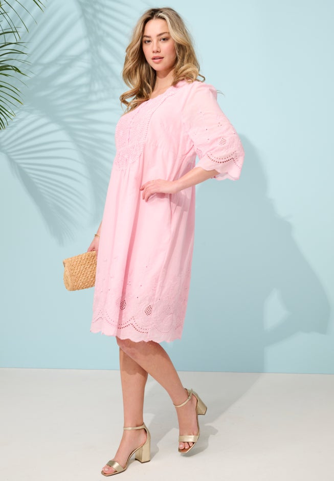 Cotton Lace Dress image number 1