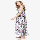 Pintucked Sleeveless Dress image number null