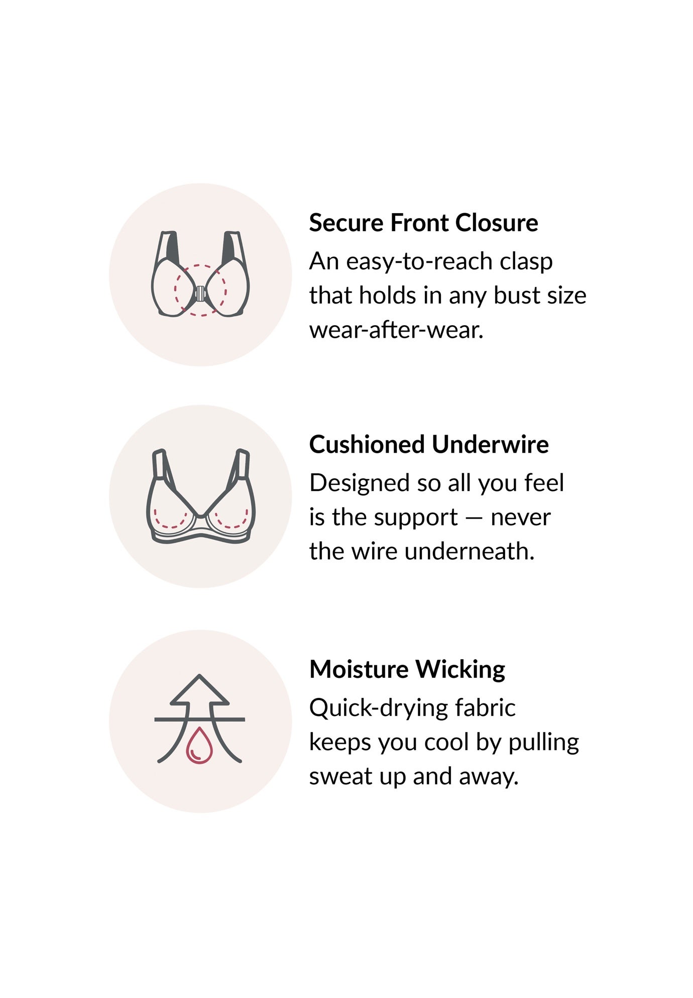 Wonderwire® Front-Close Underwire Bra 1245 image number 7