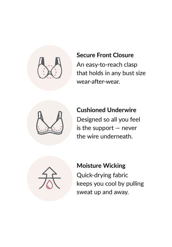Wonderwire® Front-Close Underwire Bra 1245 image number 7