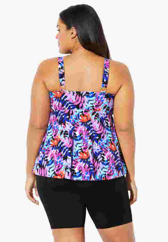 Flared Tankini Top  image number 1
