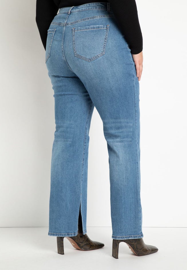 Gena Fit Split Inseam Hem Straight Leg Jean image number 1
