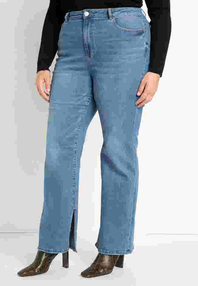 Gena Fit Split Inseam Hem Straight Leg Jean image number 0