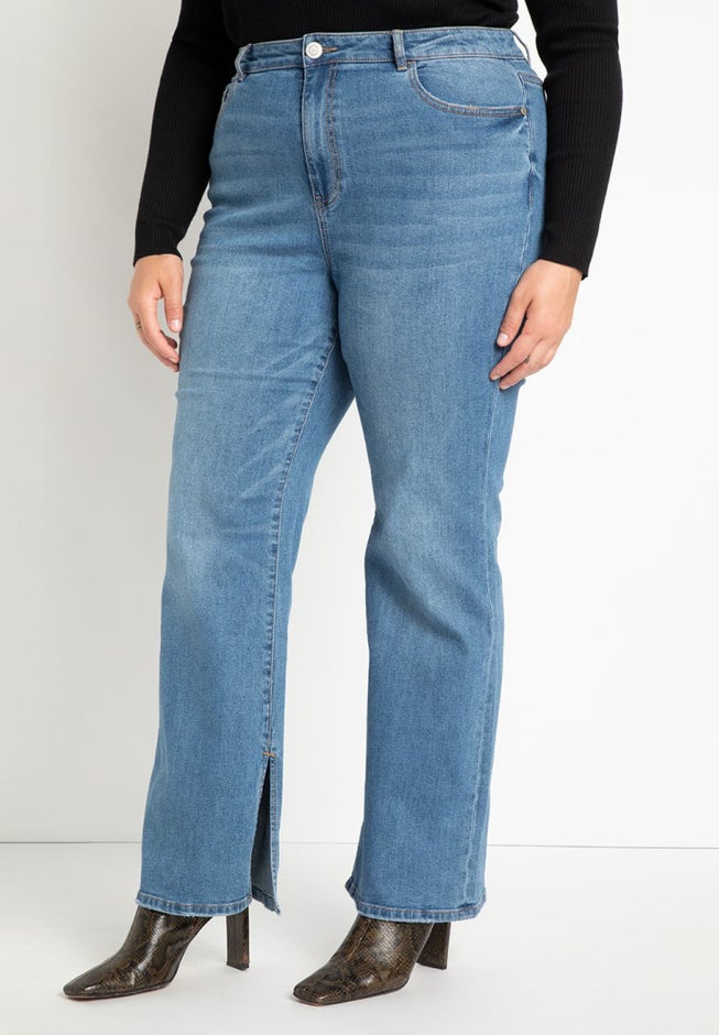 Gena Fit Split Inseam Hem Straight Leg Jean image number 0