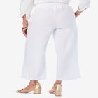 Wide Leg Linen Crop Pant image number null