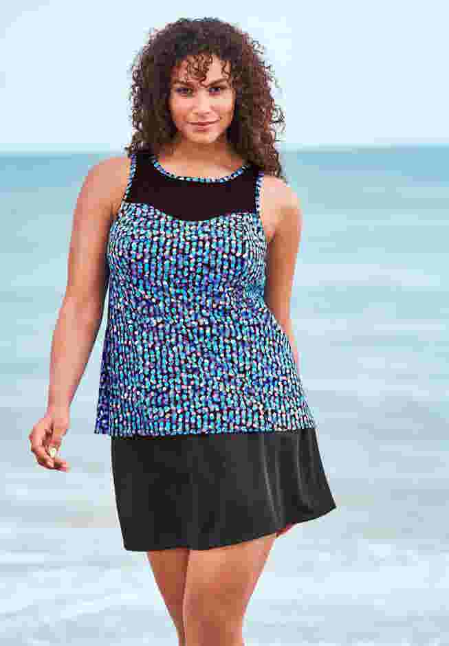 High-Neck Swim Tankini Top  image number 0