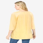 Embroidered Crinkle Tunic image number null