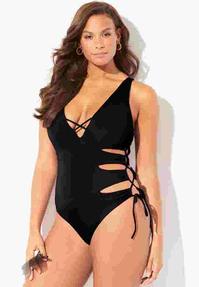 Cut Out One Piece Swimsuit image number 2