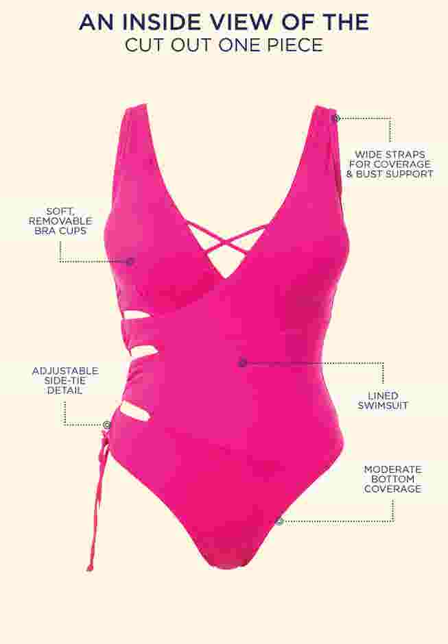 Cut Out One Piece Swimsuit image number 4