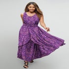 Georgette Flyaway Maxi Dress image number null