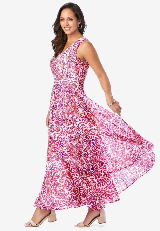 Georgette Flyaway Maxi Dress image number 3