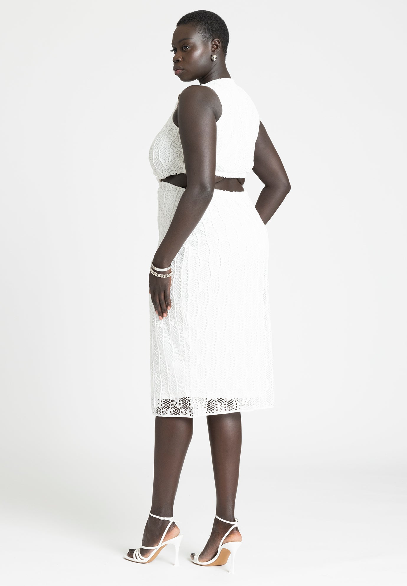 Cutout Crochet Dress image number 1