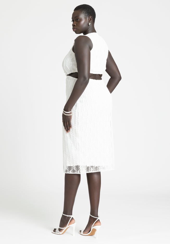 Cutout Crochet Dress image number 1